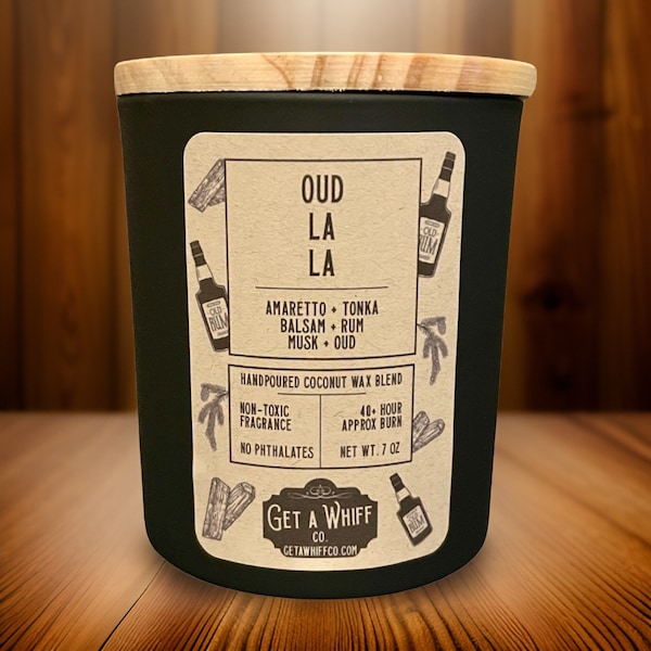 Teakwood & Oud Soy Candle | Scented Candle | Non Toxic Candle | Unique Candle | Crackling Candle | Candle Gift | Cool Candle | Clean Candle