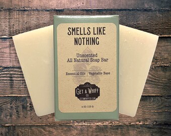 Natural Unscented Bar Soap | Men's Soap | Soap For Sensitive Skin | Essential Oil Soap | Natural Body Soap