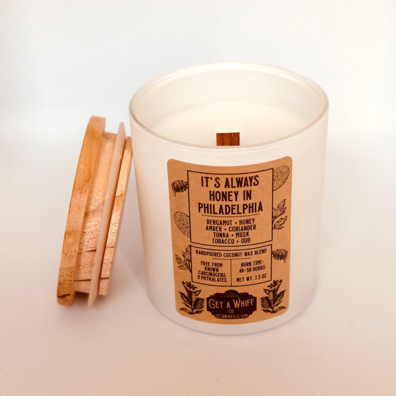 Tobacco Bergamot & Honey Jar Candle Non Toxic Candle Etsy