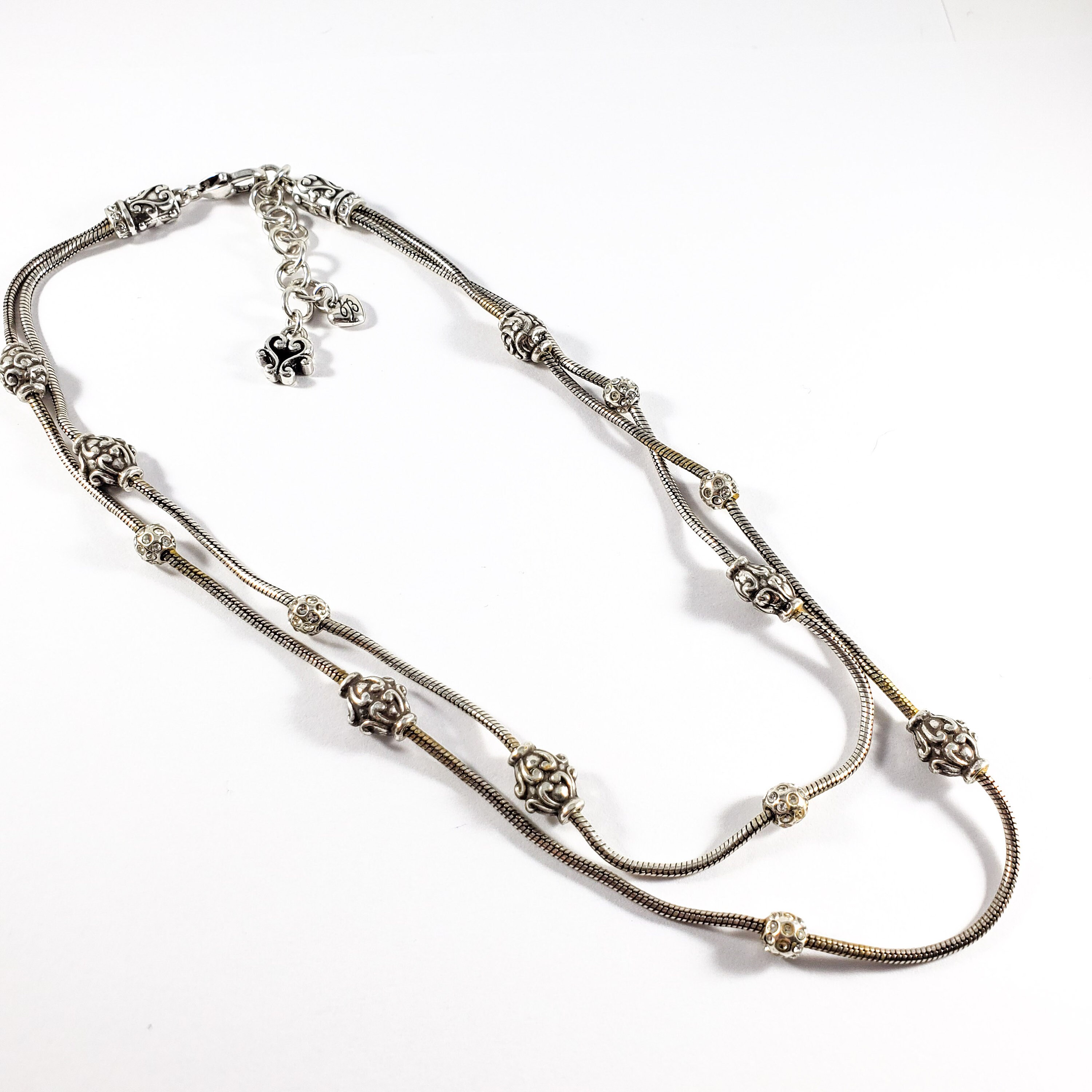 Vintage Brighton Necklace Double Strand With Round Statement Etsy