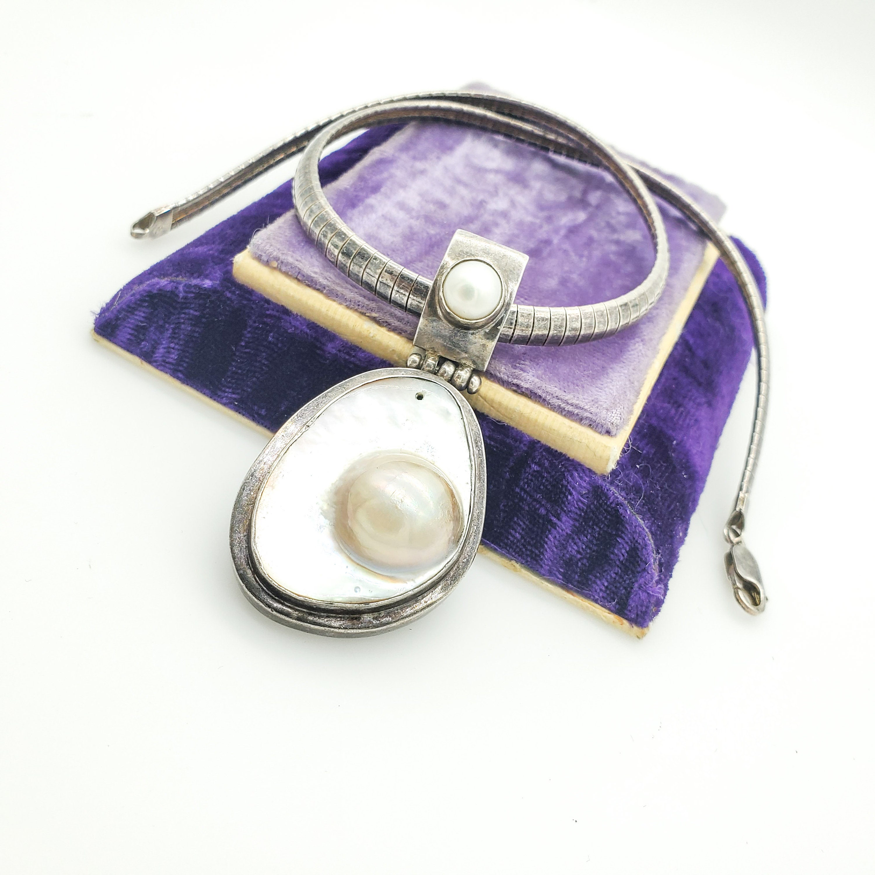 Collar colgante artesanal chain cadena Omega - Etsy España