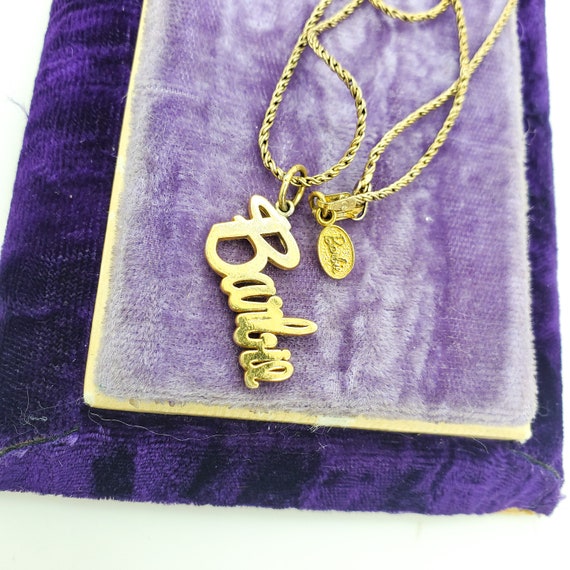 Rare Vintage Barbie Necklace, 1994 Barbie Name Nec