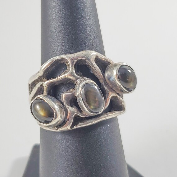 BoHo Sterling Star Dioposide Ring Funky Star Diopside Ring | Etsy