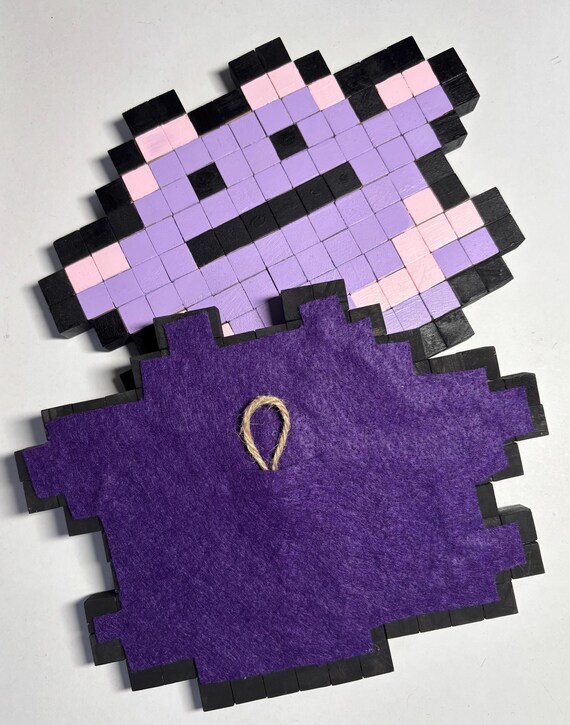 Wooden Pixel Ditto - Etsy