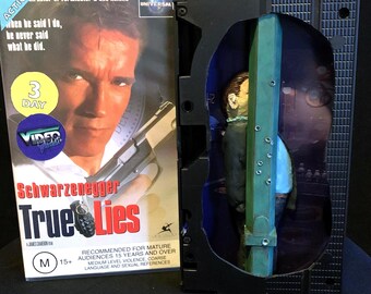 True Lies vhs sculpture