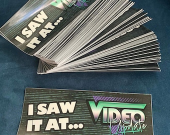 Video Update Bumper sticker