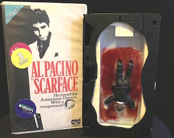 Scareface VHS sculpture