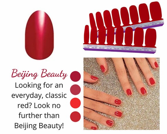 Beijing Beauty Color Street Red Satin Nail Red Nail Polish | Etsy