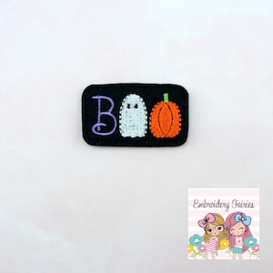 Boo Feltie File - Halloween Feltie- Embroidery Digital File - Machine Embroidery Design - Embroidery File - Feltie Design - Feltie Pattern