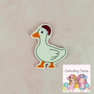Goose Santa Feltie Design, Christmas Feltie File, Embroidery Design, Embroidery Pattern, ITH Embroidery Pattern