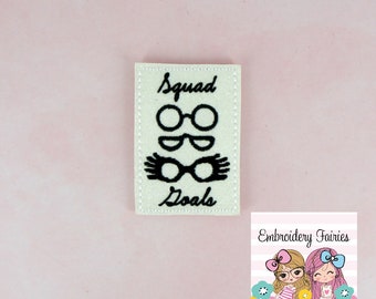 Squad Goals Feltie File - Squad Goals Embroidery File - ITH Design - Digital File - Machine Embroidery Design - Planner Embroidery File