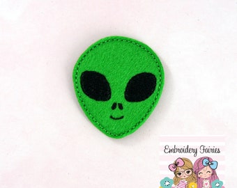 Alien Feltie File - Alien Feltie Design - Archivo digital de bordado - Diseño de bordado a máquina - Archivo de bordado - Feltie File