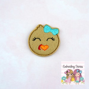 Turkey Girl Feltie File - Thanksgiving Feltie File - Feltie Design - Feltie Pattern - Embroidery File - Feltie File - Feltie Download