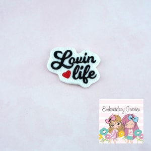 Lovin vie Feltie fichier - vec broderie - Broderie fichier numérique - machine à broder - fichier de broderie - Feltie conception - Feltie