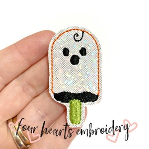 Ghost Ice Cream Feltie Design - Feltie Design - Motif Feltie - Halloween Feltie Design
