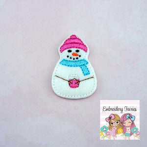 Snowman Coffee Feltie File - Snowman Feltie - Feltie Design - Winter Feltie - Feltie Designs - Feltie Pattern - Feltie File