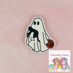 Geist Kitty Feltie Design, Herbst Feltie Datei, Halloween Feltie Design, Maschine Embroidery Design, ITH Embroidery Design, Mini Embroidery