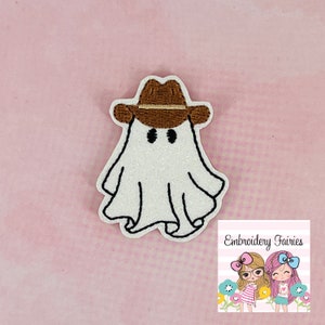 Cowboy Ghost Feltie File, Western Embroidery Digital File, ITH Design, Funny Feltie Design, Feltie File, Machine Embroidery Design