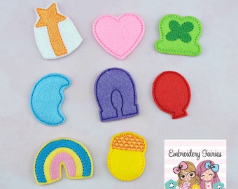 Marshmallow Charms Feltie - ITH Design - Diseño de bordado - Diseño de bordado a máquina - Archivo de bordado - Cereal Feltie - Feltie Design