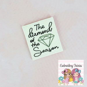 Motif feutre diamant brillant, fichier feutre de broderie, motif feutre, design ITH, fichier de motif Mini broderie