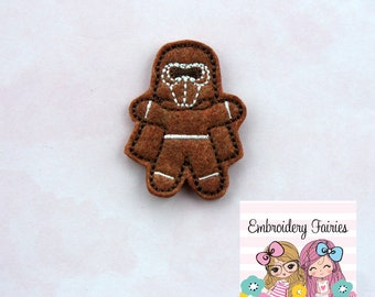 Gingerbread Kylo Feltie File - Feltie Design - Christmas Feltie - Machine Embroidery Design - Feltie Designs - Feltie Pattern - Feltie File