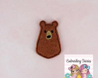 Bear Feltie File - Mama Bear Feltie Design - ITH Design - Embroidery Digital File - Machine Embroidery Design - Embroidery File