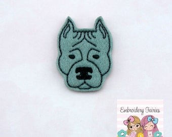Staffordshire Terrier Feltie File - Dog Feltie Design - ITH Design - Feltie Design - Feltie Pattern - Terrier Embroidery Design