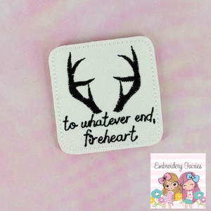 To Whatever End Fireheart Feltie Design, Book Feltie File, Embroidery Design, Mini Embroidery Design, In The Hoop Embroidery Pattern