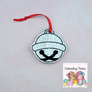 Christmas Bell Feltie File - Santa Feltie - Bow Feltie - Christmas Feltie - Santa Feltie - Machine Embroidery Design - Feltie File