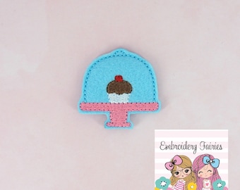 Cupcake Stand Feltie File - Cupcake Feltie - ITH Design - Embroidery Digital File - Machine Embroidery Design - Embroidery File