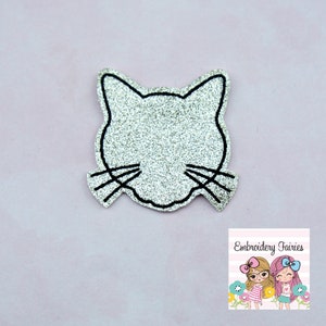 Cat Silhouette Feltie File -  Cat Feltie Design - Kitty Feltie Design - Feltie Pattern - Feltie Design - Planner Clip Design - Kitty Feltie