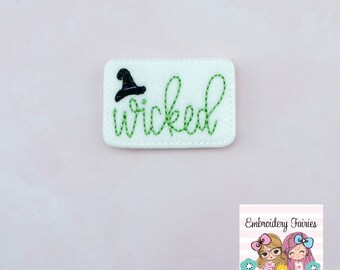 Wicked Feltie File - Halloween Feltie - Embroidery File - Feltie Design - Feltie Pattern - Witch Feltie