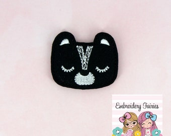 Woodland Skunk Feltie File - Skunk Feltie Design - ITH Embroidery File - Embroidery File - Machine Embroidery Design - Feltie File