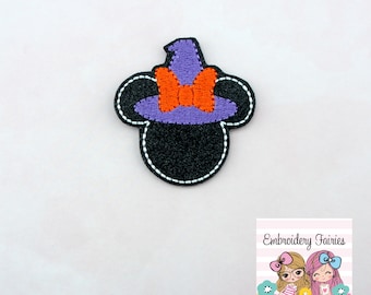Mouse Witch File - Halloween Feltie File - Embroidery Digital File - Machine Embroidery Design - Embroidery File - Feltie File