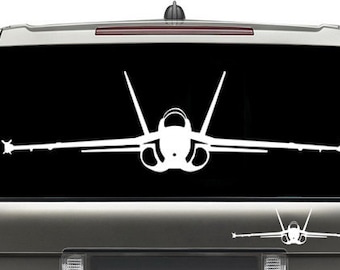 McDonnell Douglas F/A-18 Hornet Vinyl Sticker / Military Aviation / Military Stickers