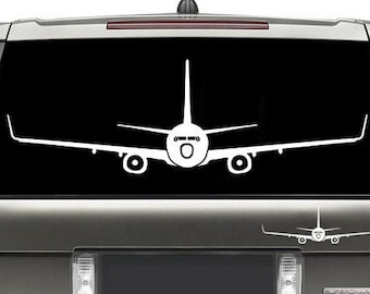 Boeing B737-800 Self Adhesive Decal/Sticker Airplane Wall Art / Flight School Plane / Pilot Gift / Car Bumper Sticker
