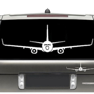 Boeing B737-800 Self Adhesive Decal/Sticker Airplane Wall Art / Flight School Plane / Pilot Gift / Car Bumper Sticker