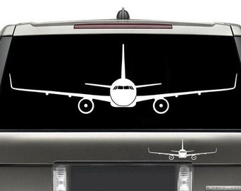 Airbus A320 Decal Extreme Detail - Front - A320 Jet / Aviation Decal / A-320 Vinyl Decal / Airbus 320 Pilots / A320 Sticker / Gifts pilot
