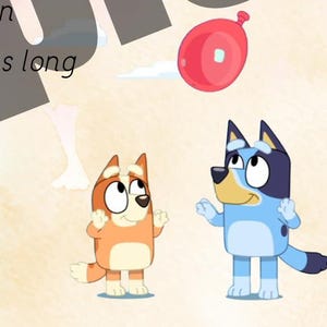 Bluey Party Favor Inserts