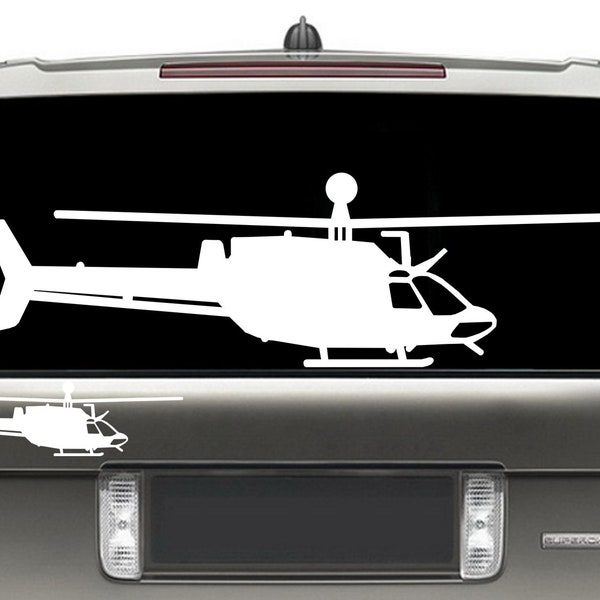 Bell OH-58D Kiowa Warrior Vinyl Sticker / Military Aviation  Stickers / Helicopter Wall Art / Helicopter Sticker / Flight School Helo