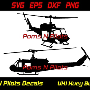 Pacote Huey UH1 Bell Helicopter SVG / Faith svg / Militar svg / Helicóptero svg / arquivos svg para cricut