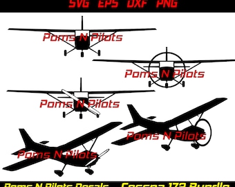 Cessna C-172 SVG bundle / Airplane svg / General Aviation svg / Gifts for Pilots svg / Woodworking SVG / svg files for cricut