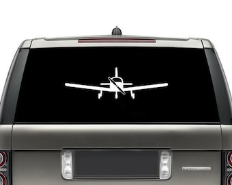 Piper Cherokee PA-28 Front Self Adhesive Decal/Sticker Vinyl / Airplane Wall Art / Sticker / Flight School Plane / General Aviation