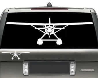 De Havilland Canada DHC-2 Beaver Decal Extreme Detail - Front - Airbatic Decal / Bumper Sticker / Pilot Gift / Float Plane Sticker