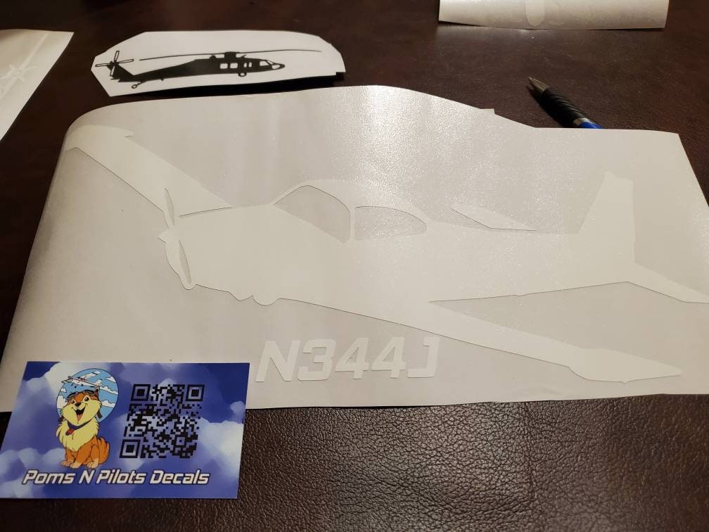 Vintage Navion Aircraft Decal Set - 5 Reproduction Stickers For Plane Enthusiasts & Restoration