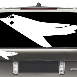 Lockheed F-117 Nighthawk Self Adhesive Decal/Sticker Vinyl / Airplane Wall Art / Airplane Sticker / Flight School Plane / Pilot Gift