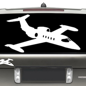 Learjet 35 36  C-21 Self Adhesive Decal/Sticker Vinyl / Airplane Wall Art / Airplane Sticker / Flight School Plane / Pilot Gift
