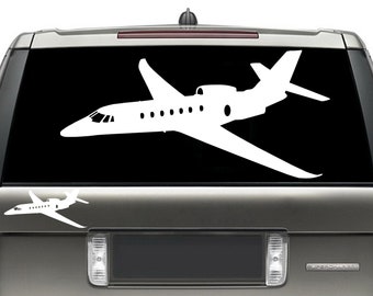 Cessna Citation Sovereign Vinyl Sticker / Military Aviation Stickers / Airplane Wall Art / AirplaneSticker / Flight School Plane / Celebrity