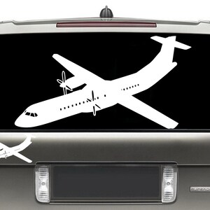 ATR-72 Airplane Self Adhesive Decal/Sticker Vinyl / Airplane Wall Art / Airplane Sticker / Flight School Plane / Pilot Gift