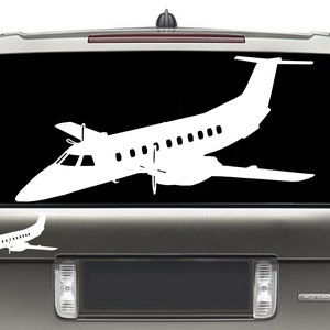 Embraer EMB-120 Brasillia - Self Adhesive Decal/Sticker Vinyl - Front - Airplane Wall Art / Regional Airline Plane